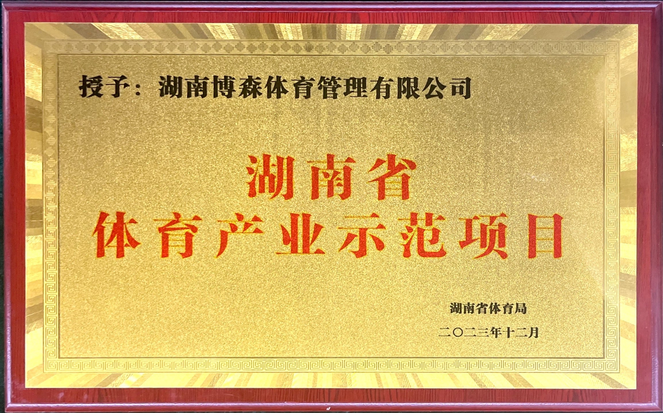 熱烈祝賀我司湘江馬拉松賽榮獲湖南省體育產(chǎn)業(yè)示范項(xiàng)目